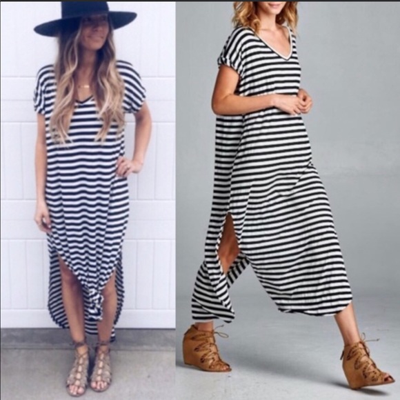 Striped Maxi Dress - Picture 4 of 4